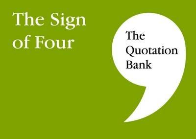 The Quotation Bank: The Sign of Four GCSE Revision and Study Guide for English Literature 9-1 - cover