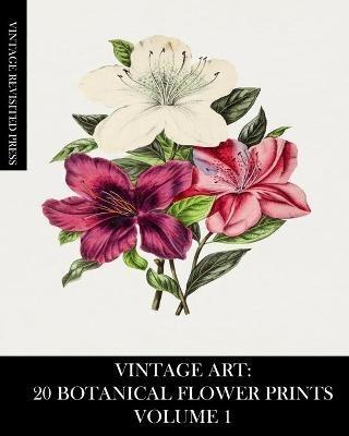 Vintage Art: 20 Botanical Flower Prints Volume 1: Ephemera for Framing or Art and Craft Projects - Vintage Revisited Press - cover