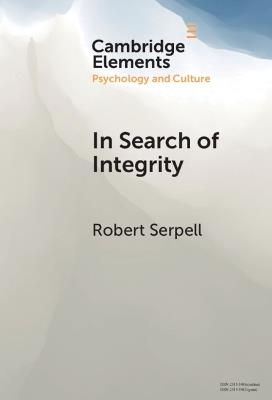 In Search of Integrity: A Life-Journey across Diverse Contexts - Robert Serpell - cover