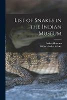 List of Snakes in the Indian Museum