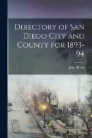 Directory of San Diego City and County for 1893-94