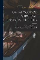 Catalogue of Surgical Instruments, Etc - cover
