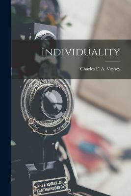 Individuality - Charles F a Voysey - cover