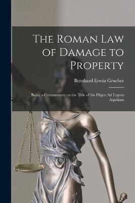 The Roman Law of Damage to Property: Being a Commentary on the Title of the Digest Ad Legem Aquiliam - Bernhard Erwin Grueber - cover