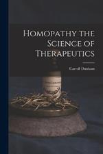 Homopathy the Science of Therapeutics