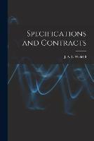 Specifications and Contracts - J A L Waddell - cover