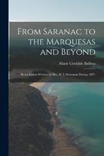 From Saranac to the Marquesas and Beyond; Being Letters Written by Mrs. M. I. Stevenson During 1887-