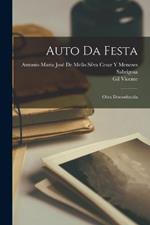 Auto Da Festa: Obra Desconhecida