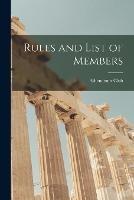 Rules and List of Members - England) Athenaeum Club (London - cover