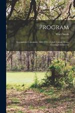 Program: Guyandotte Centennial, 1810-1910: Cabell County Home Coming Celebration