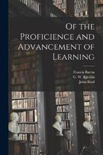 Of the Proficience and Advancement of Learning