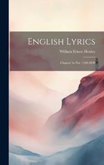 English Lyrics: Chaucer to Poe, 1340-1809