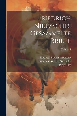 Friedrich Nietzsches Gesammelte Briefe; Volume 3 - Friedrich Wilhelm Nietzsche,Elisabeth Förster-Nietzsche,Peter Gast - cover