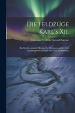 Die Feldzüge Karl's Xii.: Ein Quellenmässiger Beitrag Zur Kriegsgeschichte Und Kabinetspolitik Europa's Im Xviii. Jahrhundert