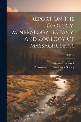 Report On The Geology, Mineralogy, Botany, And Zoology Of Massachusetts; Volume 1 - Massachusetts Geological Survey,Edward Hitchcock - cover