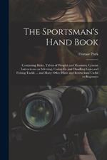 The Sportsman's Hand Book: Containing Rules, Tables of Weights and Measures, Concise Instructions on Selecting, Caring for and Handling Guns and Fishing Tackle ... and Many Other Hints and Instructions Useful to Beginners