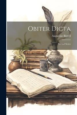 Obiter Dicta: Second Series - Augustine Birrell - cover