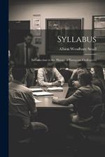 Syllabus: Introduction to the History of European Civilization