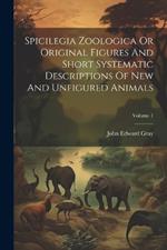 Spicilegia Zoologica Or Original Figures And Short Systematic Descriptions Of New And Unfigured Animals; Volume 1