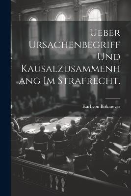 Ueber Ursachenbegriff und Kausalzusammenhang im Strafrecht. - Karl Von Birkmeyer - cover