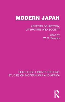Modern Japan: Aspects of History, Literature and Society - cover