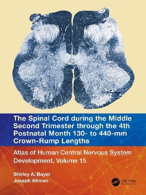 The Spinal Cord during the Middle Second Trimester through the 4th Postnatal Month 130- to 440-mm Crown-Rump Lengths: Atlas of Human Central Nervous System Development, Volume 15 - Shirley A. Bayer,Joseph Altman - cover