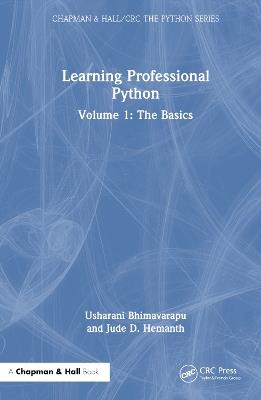 Learning Professional Python: Volume 1: The Basics - Usharani Bhimavarapu,Jude D. Hemanth - cover