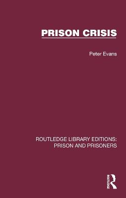 Prison Crisis - Peter Evans - cover