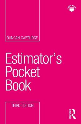 Estimator’s Pocket Book - Duncan Cartlidge - cover