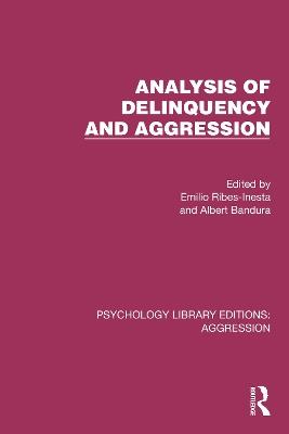 Analysis of Delinquency and Aggression - cover