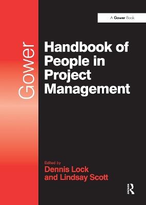 Gower Handbook of People in Project Management - Lindsay Scott - cover