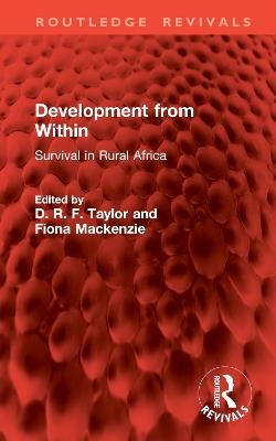 Development from Within: Survival in Rural Africa - cover