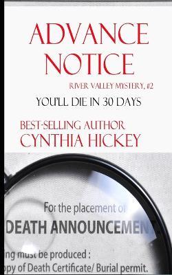 Advance Notice - Cynthia Hickey - cover