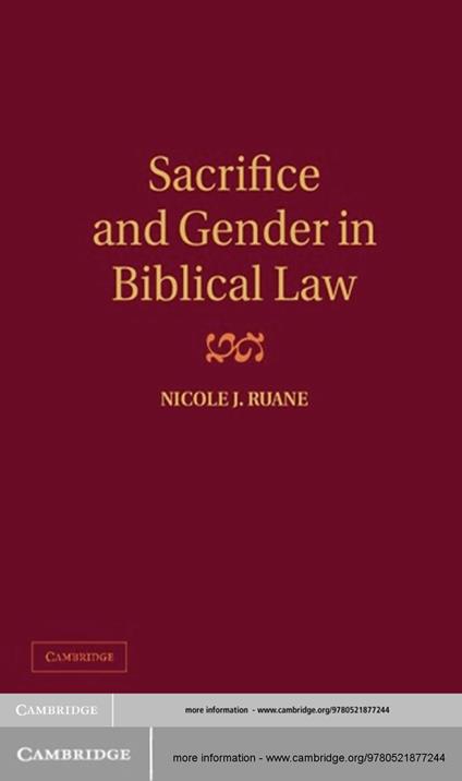 Sacrifice and Gender in Biblical Law