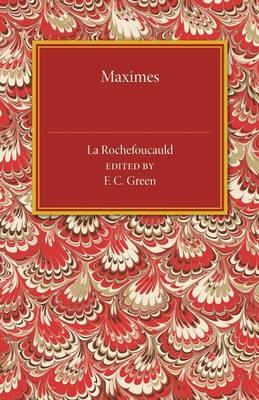 Maximes - Francois de la Rochefoucauld - cover