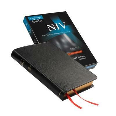 NIV Pitt Minion Reference Bible, Black Goatskin Leather, Red-letter Text, NI446:XR - cover