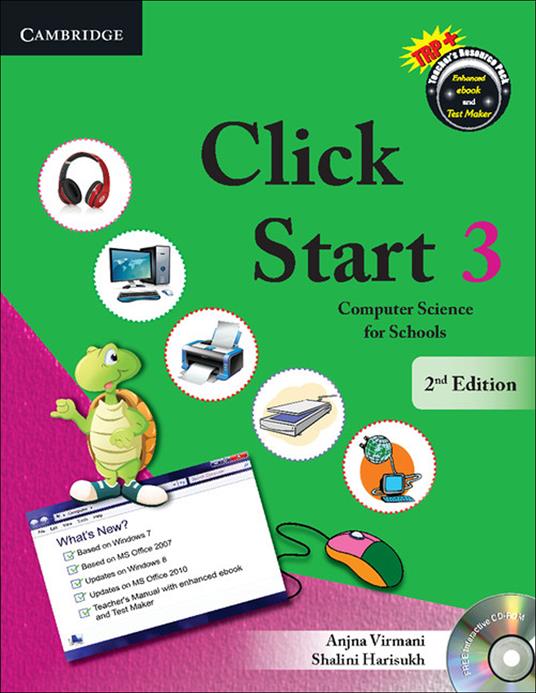 Click Start Level 3 Student's Book with CD-ROM: Computer Science for Schools - Anjna Virmani,Shalini Harisukh - cover