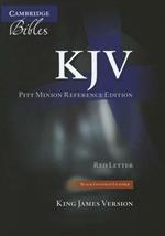 KJV Pitt Minion Reference Bible, Black Goatskin Leather, Red-letter Text, KJ446:XR