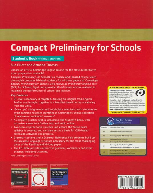  Compact preliminary for schools. Student's book without answers and Workbook without answers. Con espansione online. Con CD-ROM. Con CD-Audio - 2