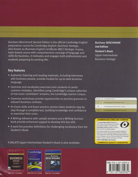 Business Benchmark Upper Intermediate Business Vantage Student's Book - Guy Brook-Hart - 2