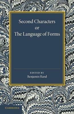 Second Characters or the Language of Forms - Anthony Ashley Cooper - cover