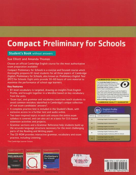  Compact preliminary for schools. Student's book. Without answers. Per le Scuole superiori. Con CD Audio. Con espansione online - 2