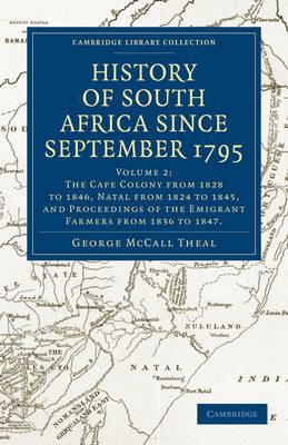 History of South Africa since September 1795 - George McCall Theal - cover