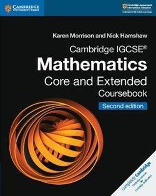 Cambridge IGCSE® Mathematics Core and Extended Coursebook - Karen Morrison,Nick Hamshaw - cover