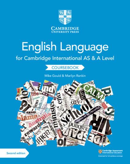 Cambridge International AS and A Level English Language Coursebook - Mike Gould,Marilyn Rankin - cover