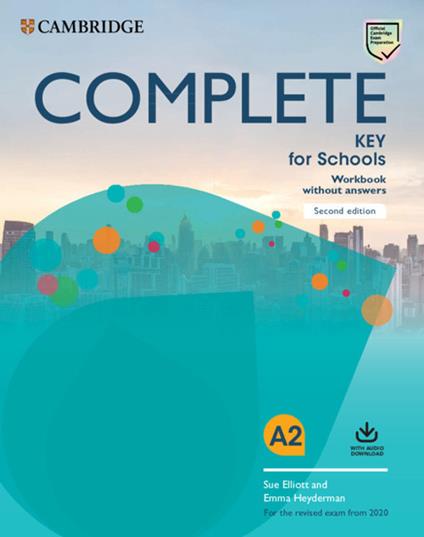  Complete key for schools. For the revised exam from 2020. Workbook without answers. Con File audio per il download