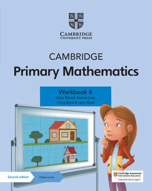 Cambridge Primary Mathematics Workbook 6 with Digital Access (1 Year) - Mary Wood,Emma Low,Greg Byrd - cover