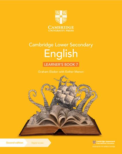 Cambridge Lower Secondary English Learner's Book 7 with Digital Access (1 Year) - Graham Elsdon,Esther Menon - cover