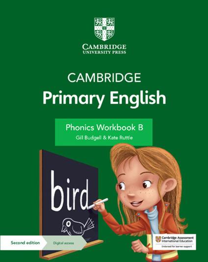 Cambridge Primary English Phonics Workbook B with Digital Access (1 Year) - Gill Budgell,Kate Ruttle - cover