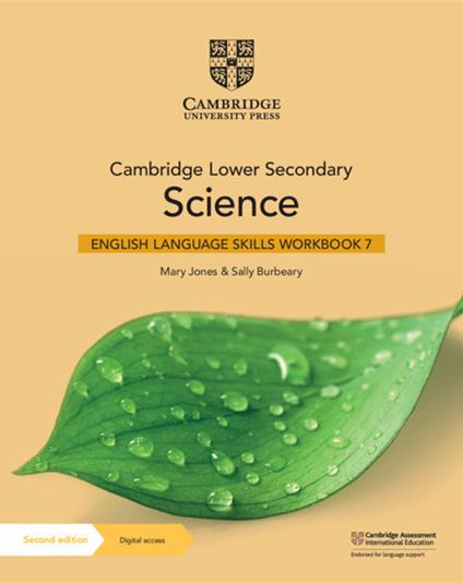 Cambridge Lower Secondary Science English Language Skills Workbook 7 with Digital Access (1 Year) - Mary Jones,Sally Burbeary - cover